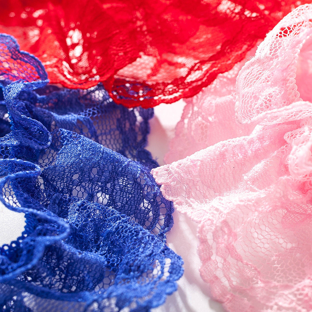 Perizoma Aperto con Perle e Rouches in Pizzo ADEA