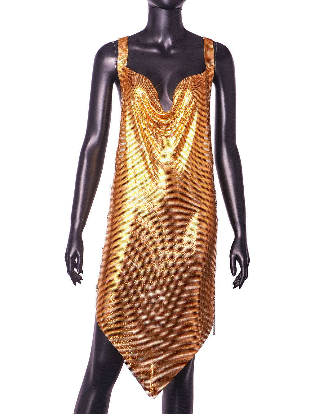 Abito Gilded Radiance in Paillettes Dorate ADEA