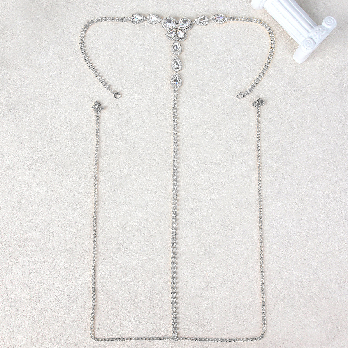 Perizoma Gioiello con Cristalli e Motivo Floreale ADEA