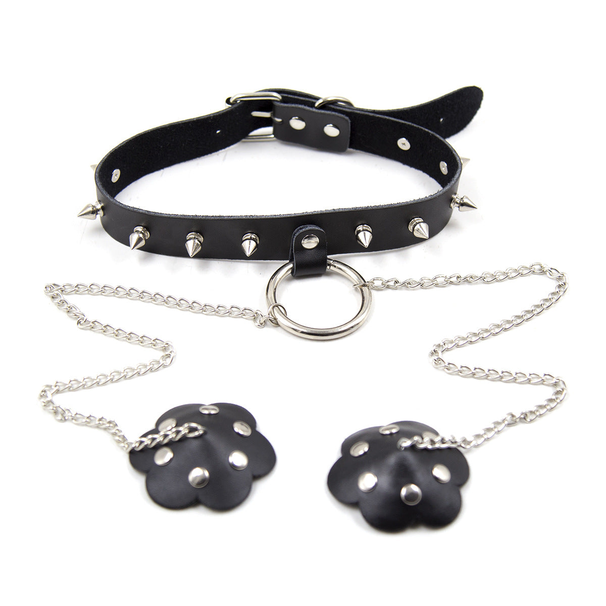 Chain Reaction Collar Set with Studs and Chains
