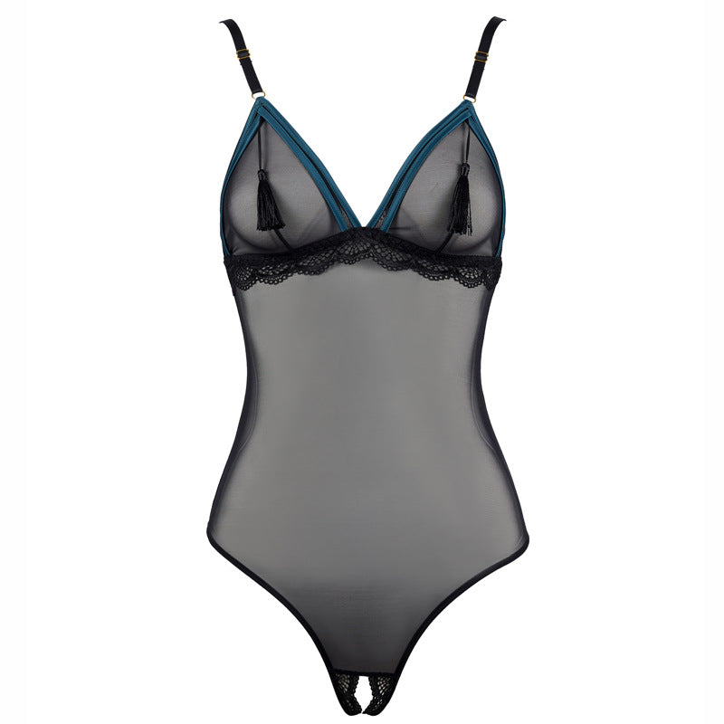 Crotchless bodysuit