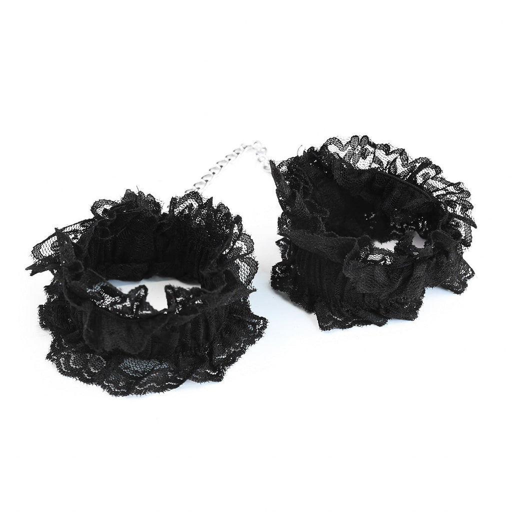Set di accessori intimi in pizzo e piume Whispered Caress