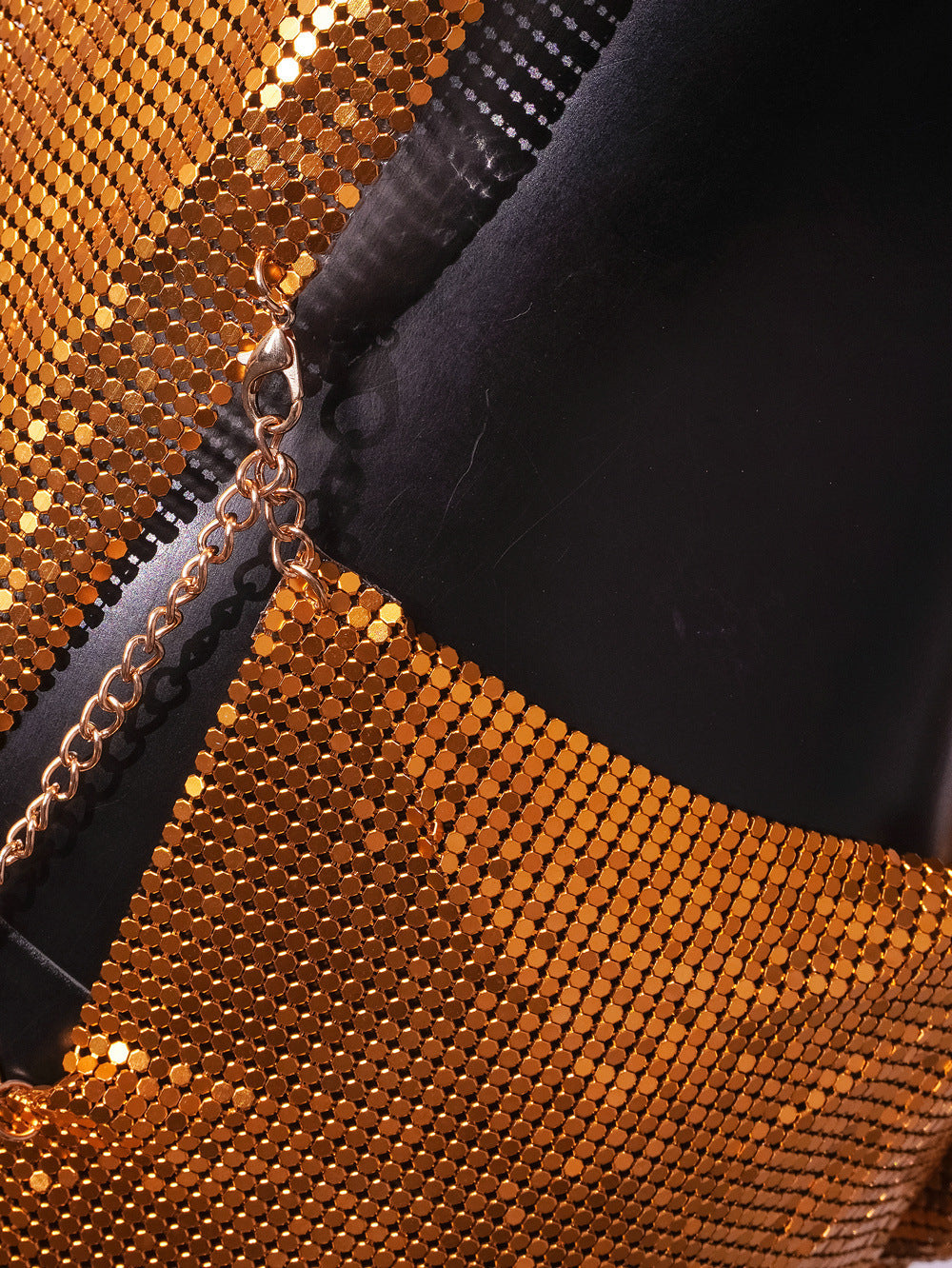 Abito Gilded Radiance in Paillettes Dorate ADEA