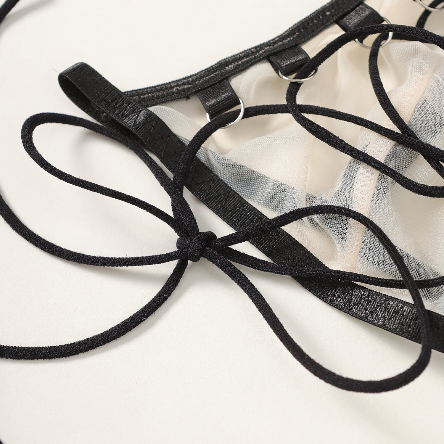 Set Lingerie Midnight Rebel in Pizzo e Tulle ADEA