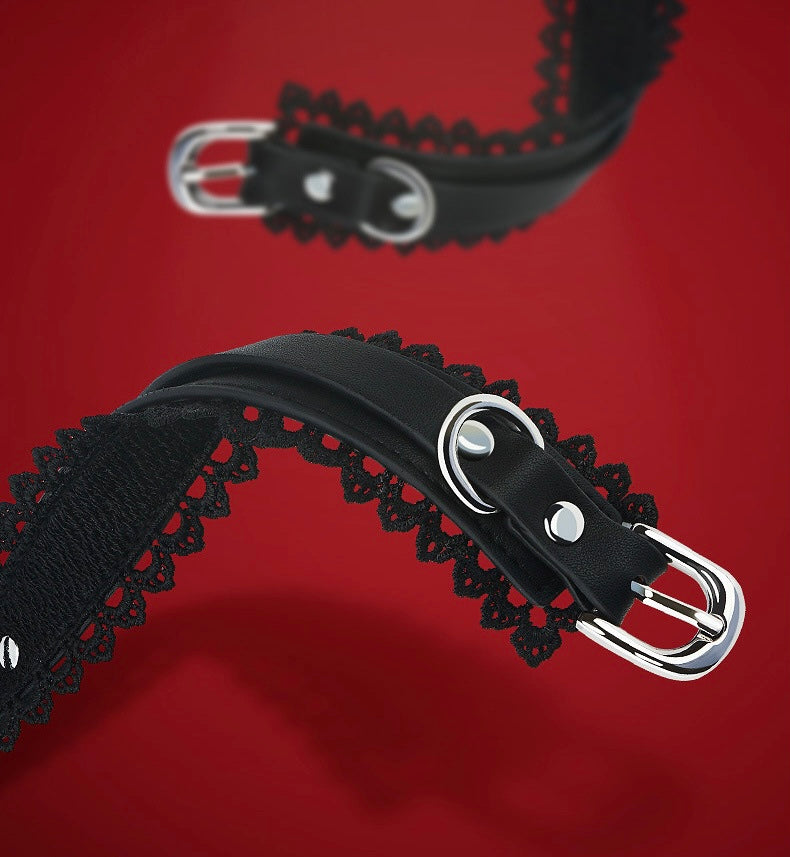 Luxurious 8-piece leather bondage set