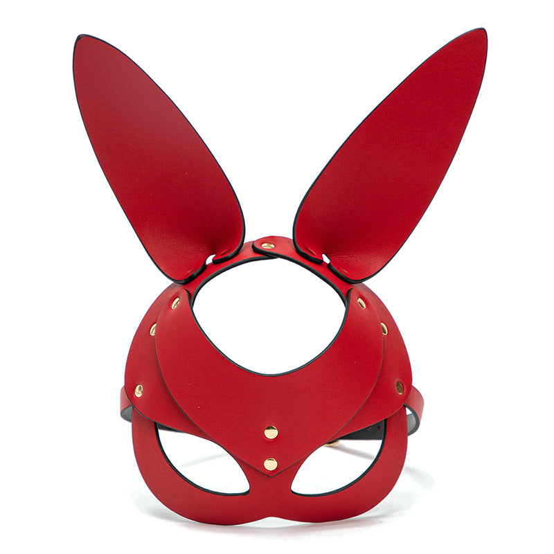 Midnight Mischief Leather Rabbit Mask