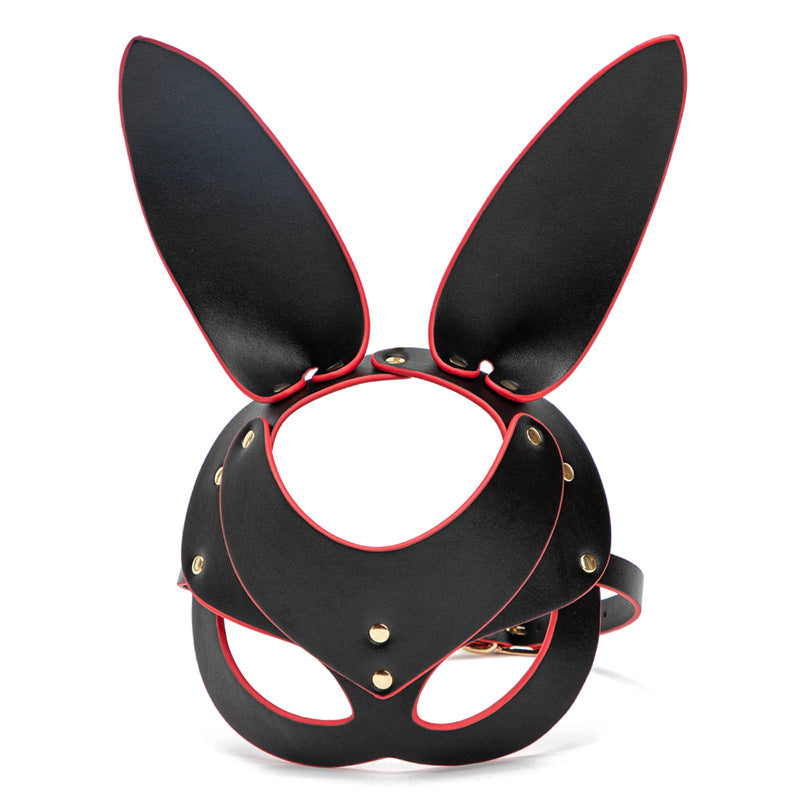 Midnight Mischief Leather Rabbit Mask