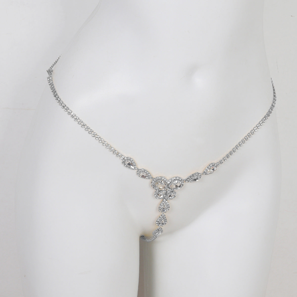 Perizoma Gioiello con Cristalli e Motivo Floreale ADEA