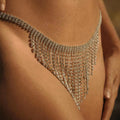 Catena Corpo Rhinestone Fringe Adornment ADEA