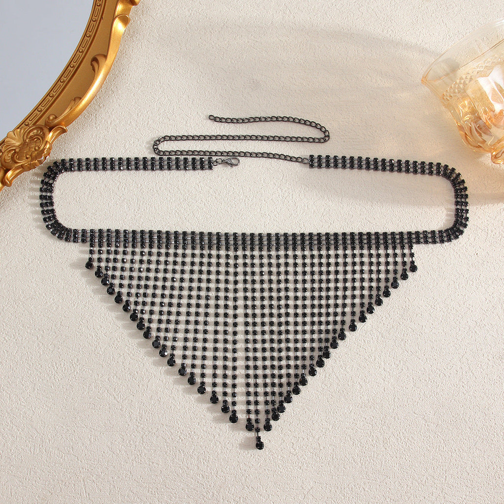 Catena Corpo Rhinestone Fringe Adornment ADEA