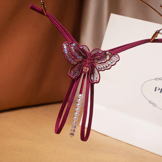 Perizoma Aperto con Dettagli di Perle ADEA