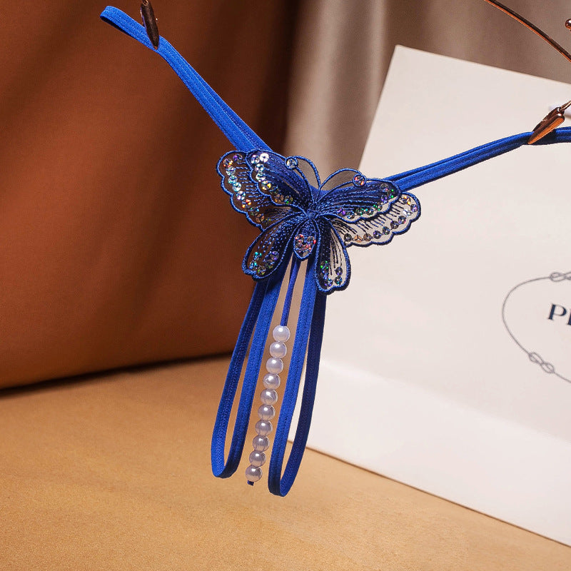 Perizoma Aperto con Dettagli di Perle ADEA