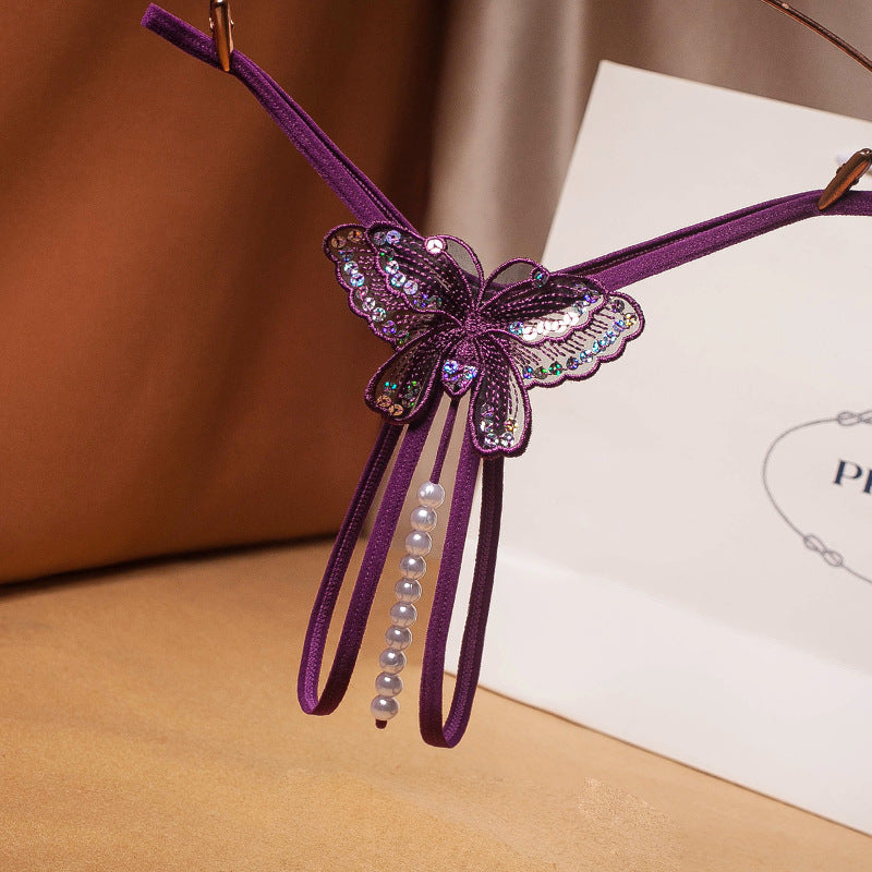 Perizoma Aperto con Dettagli di Perle ADEA