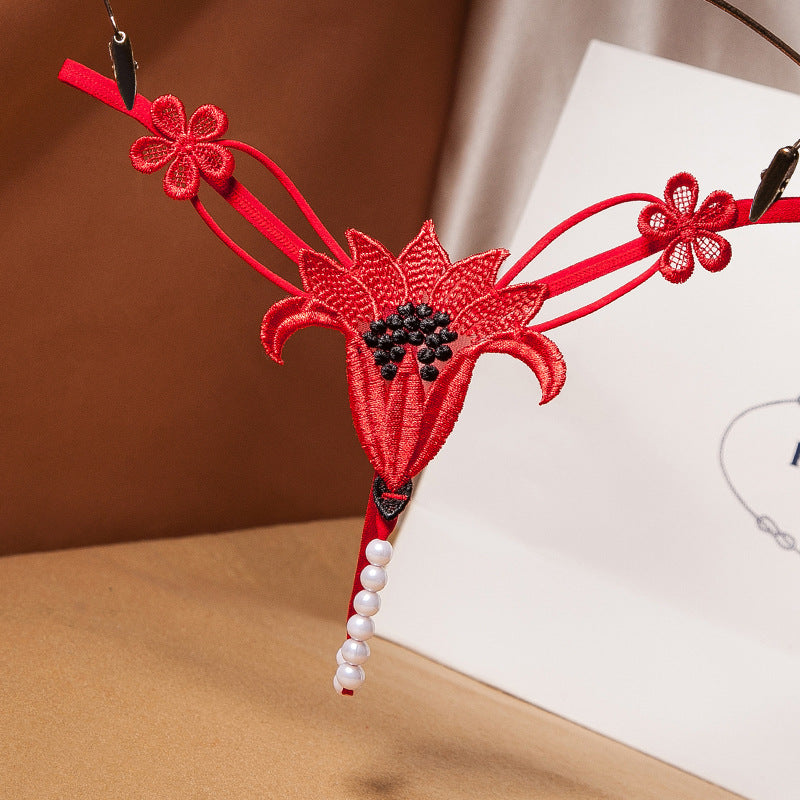 Perizoma Aperto Lily Elegance con Filo di Perle ADEA