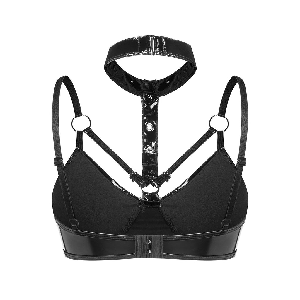 Reggiseno con colletto lucido seducente