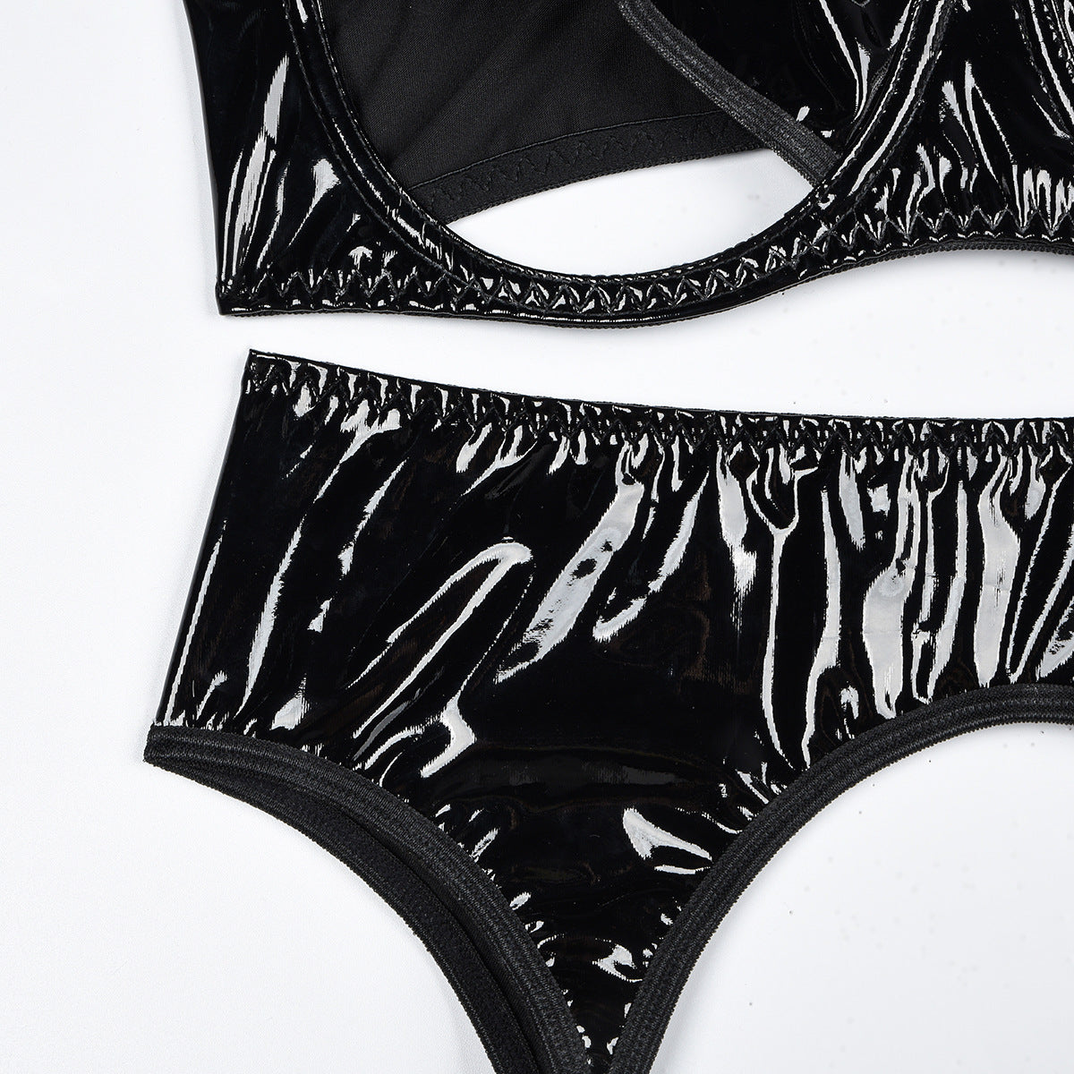 Completo Lingerie Obsidian Elegance a 3 Pezzi ADEA