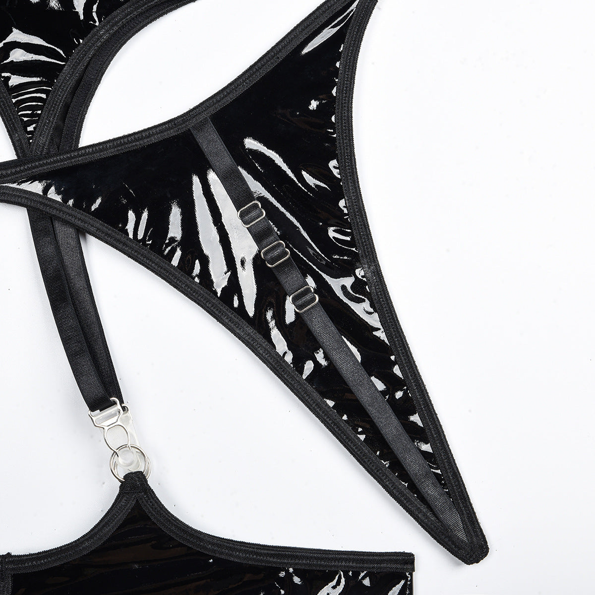 Completo Lingerie Obsidian Elegance a 3 Pezzi ADEA